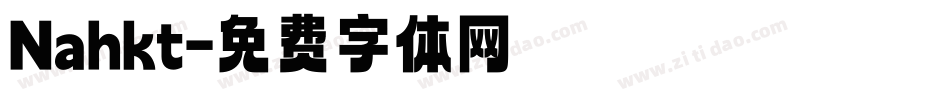 Nahkt字体转换