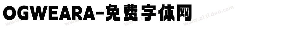OGWEARA字体转换