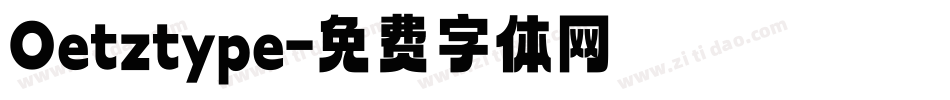 Oetztype字体转换