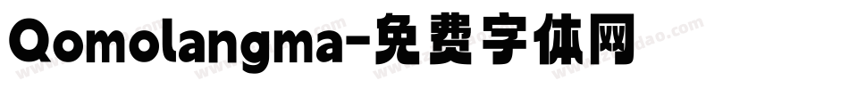 Qomolangma字体转换