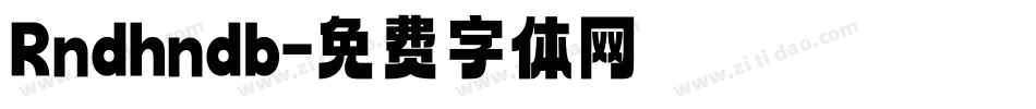 Rndhndb字体转换