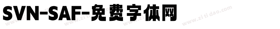 SVN-SAF字体转换