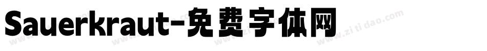Sauerkraut字体转换