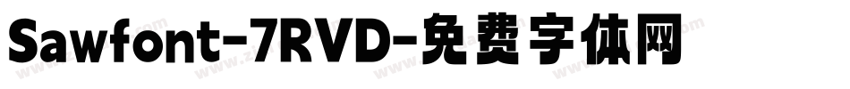 Sawfont-7RVD字体转换