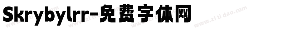 Skrybylrr字体转换
