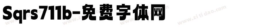 Sqrs711b字体转换