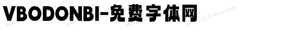 VBODONBI字体转换