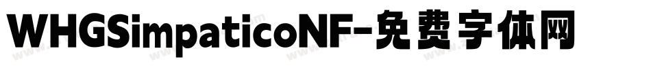 WHGSimpaticoNF字体转换