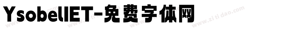 YsobelIET字体转换