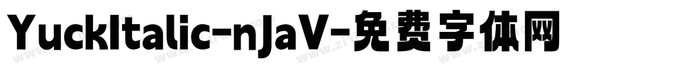 YuckItalic-nJaV字体转换