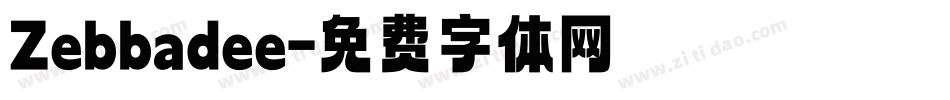 Zebbadee字体转换