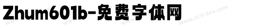 Zhum601b字体转换