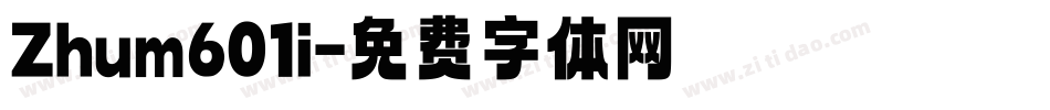 Zhum601i字体转换