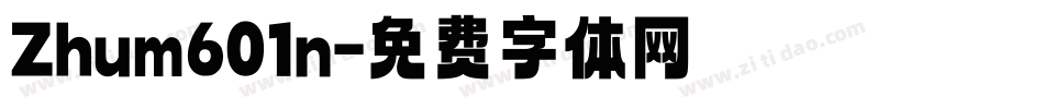 Zhum601n字体转换