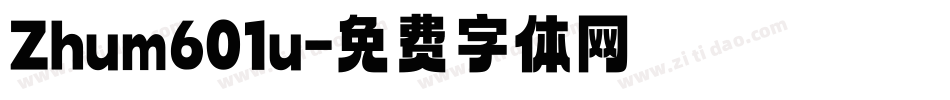 Zhum601u字体转换