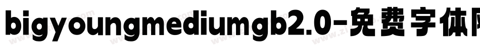 bigyoungmediumgb2.0字体转换