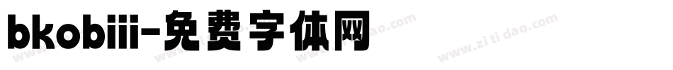 bkobiii字体转换
