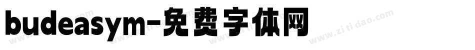 budeasym字体转换