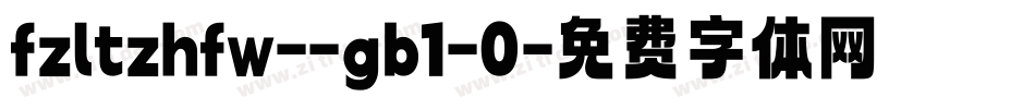 fzltzhfw--gb1-0字体转换