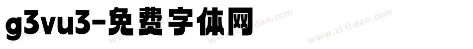 g3vu3字体转换