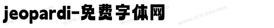 jeopardi字体转换