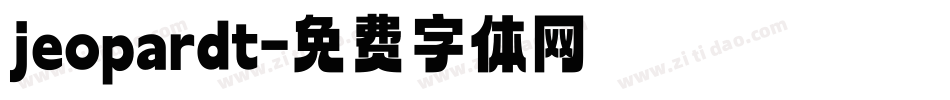 jeopardt字体转换