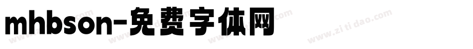 mhbson字体转换