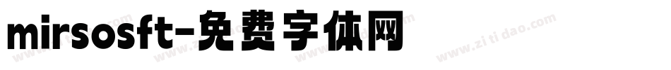 mirsosft字体转换