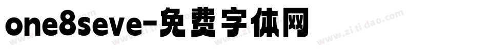 one8seve字体转换