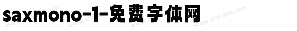 saxmono-1字体转换