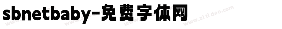 sbnetbaby字体转换