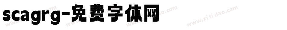 scagrg字体转换