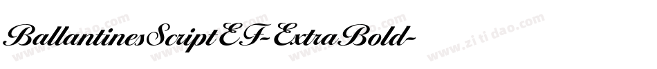 BallantinesScriptEF-ExtraBold字体转换