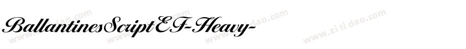 BallantinesScriptEF-Heavy字体转换