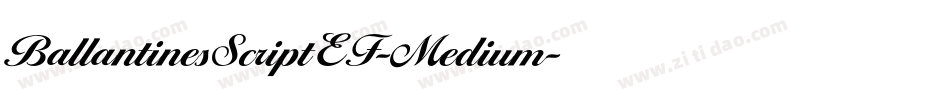 BallantinesScriptEF-Medium字体转换