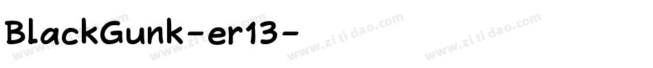 BlackGunk-er13字体转换