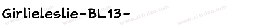 Girlieleslie-BL13字体转换
