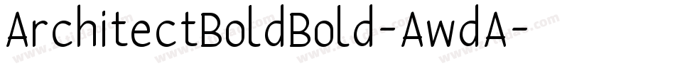 ArchitectBoldBold-AwdA字体转换