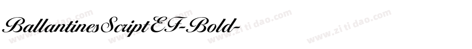 BallantinesScriptEF-Bold字体转换