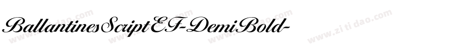 BallantinesScriptEF-DemiBold字体转换