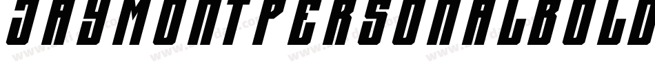 JaymontPersonalBoldItalic-5DAj字体转换