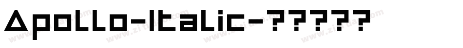 Apollo-Italic字体转换