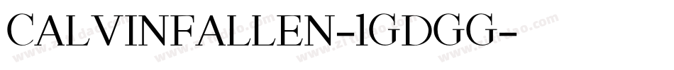 CalvinFallen-1GDgg字体转换