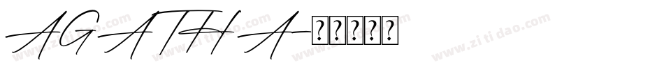 AGATHA字体转换