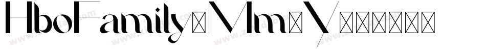 HboFamily-Mm8Y字体转换