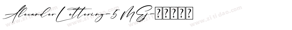 AlexanderLettering-5MEj字体转换