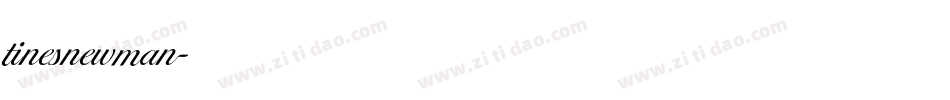 tinesnewman字体转换