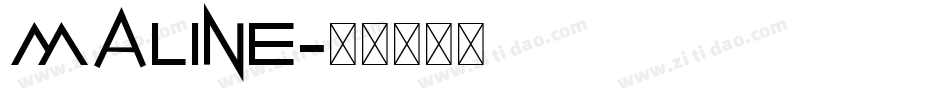 Maline字体转换