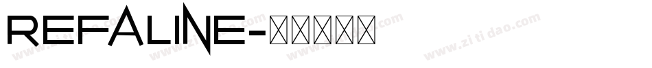 Refaline字体转换