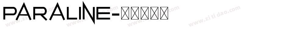 paraline字体转换